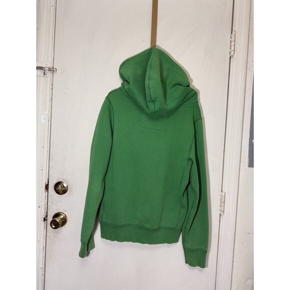 Abercrombie & Fitch Green Hoodie Men’s Medium M Muscle Fit Logo Pullover Vintage - Picture 2 of 11